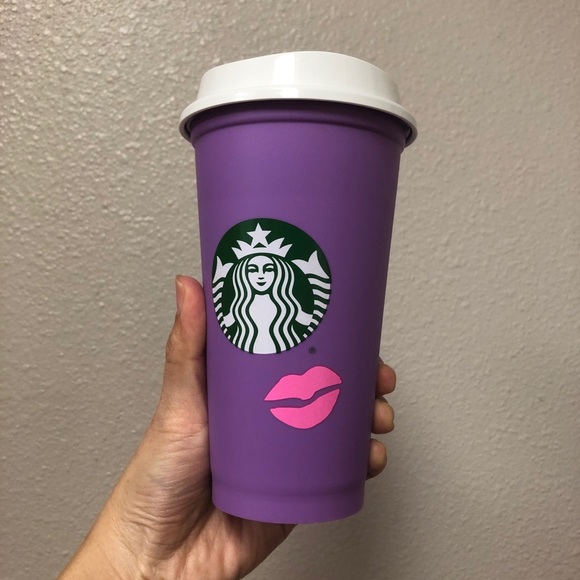 BNWT Starbucks Valentines 2020 Lips Color changing - Picture 4 of 5